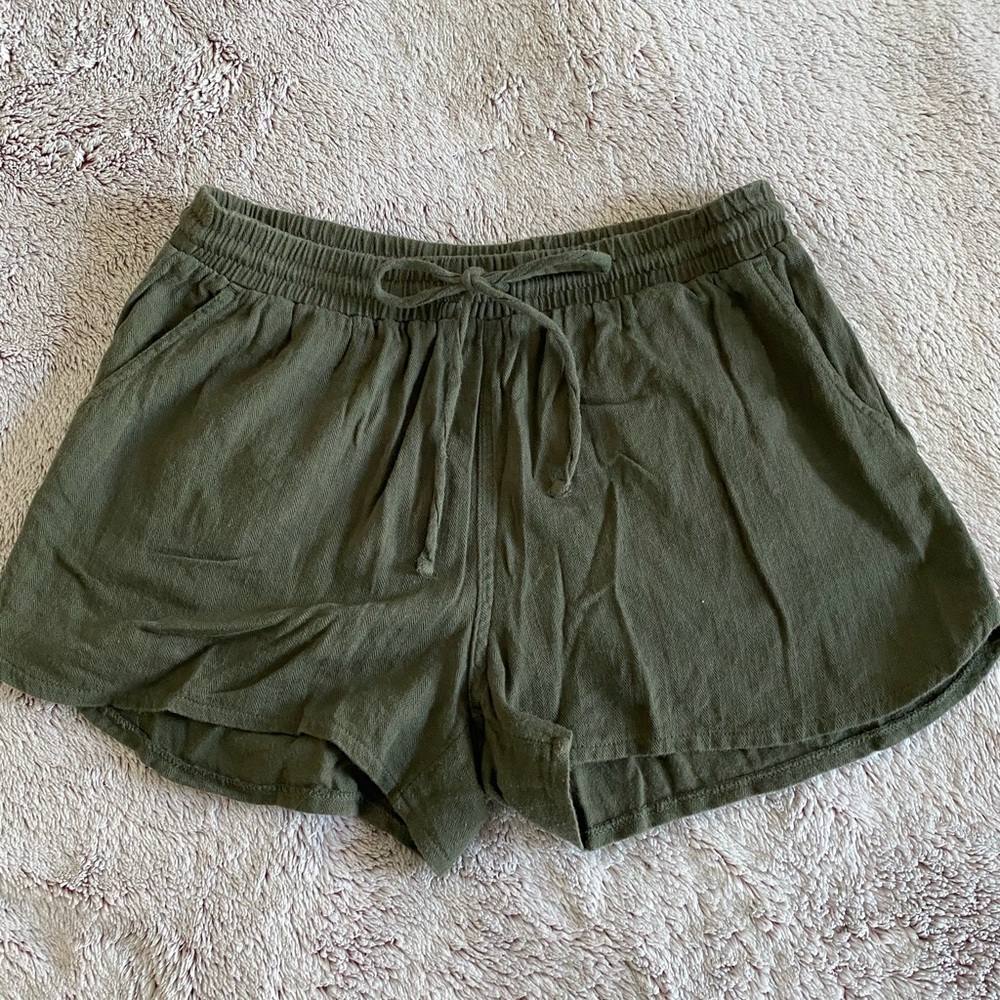 Universal Thread by Target Linen blend shorts.